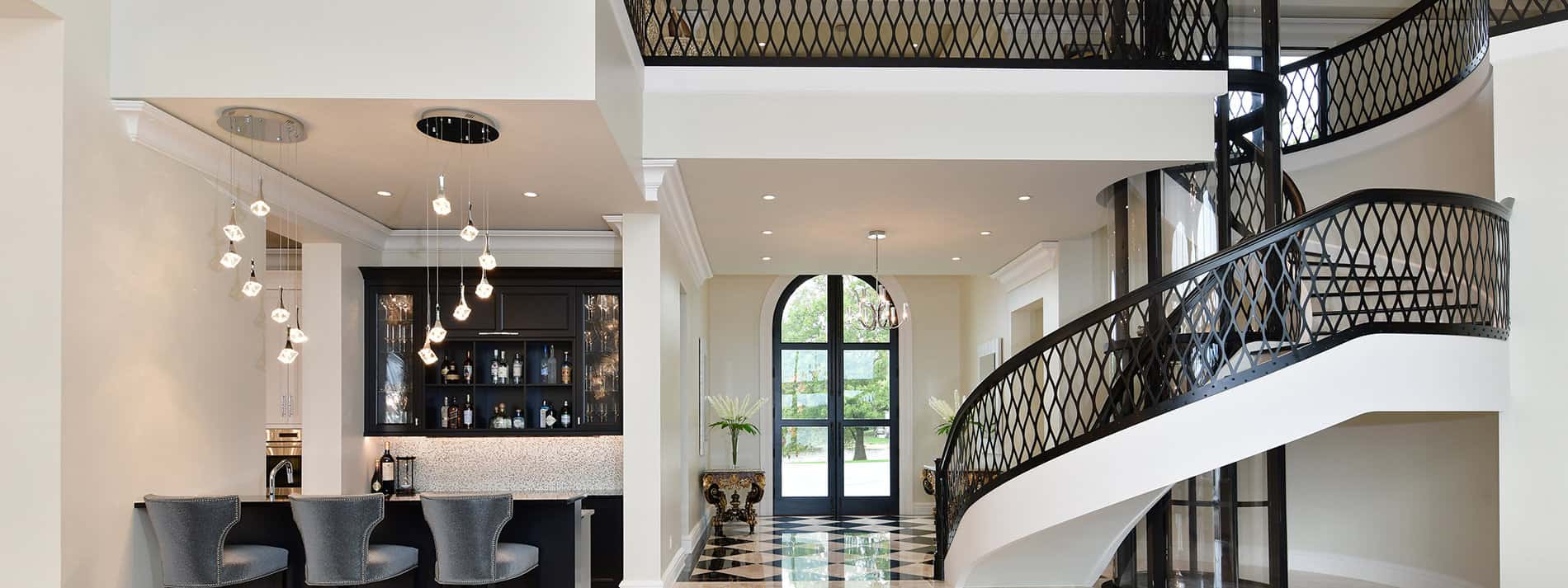 Laskaris residence - staircase - Holtz Builders