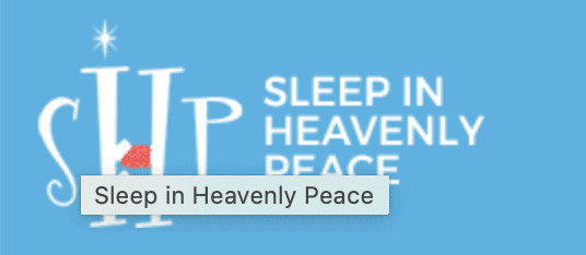 Sleep in Heavenly Peace logo