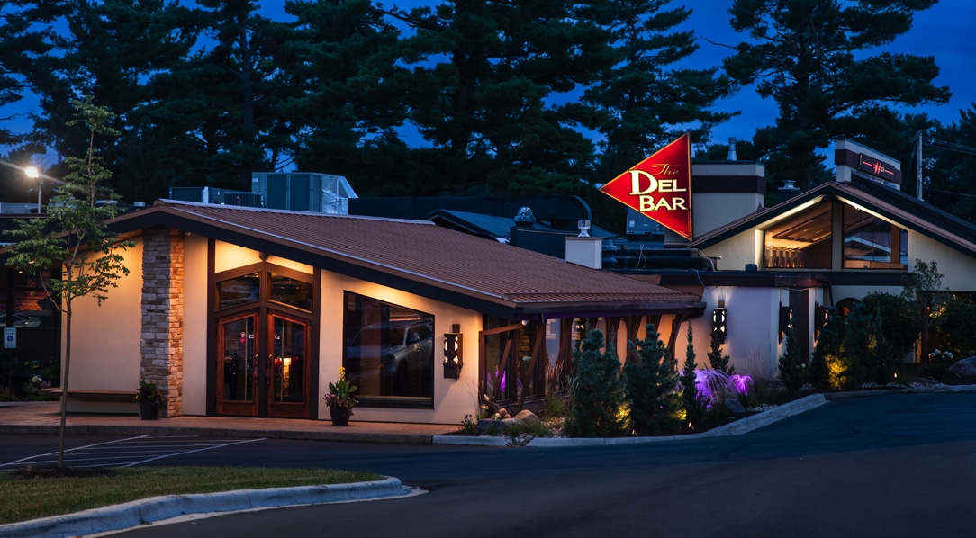 Del-Bar Entrance at Night Del-Bar Entrance at Night