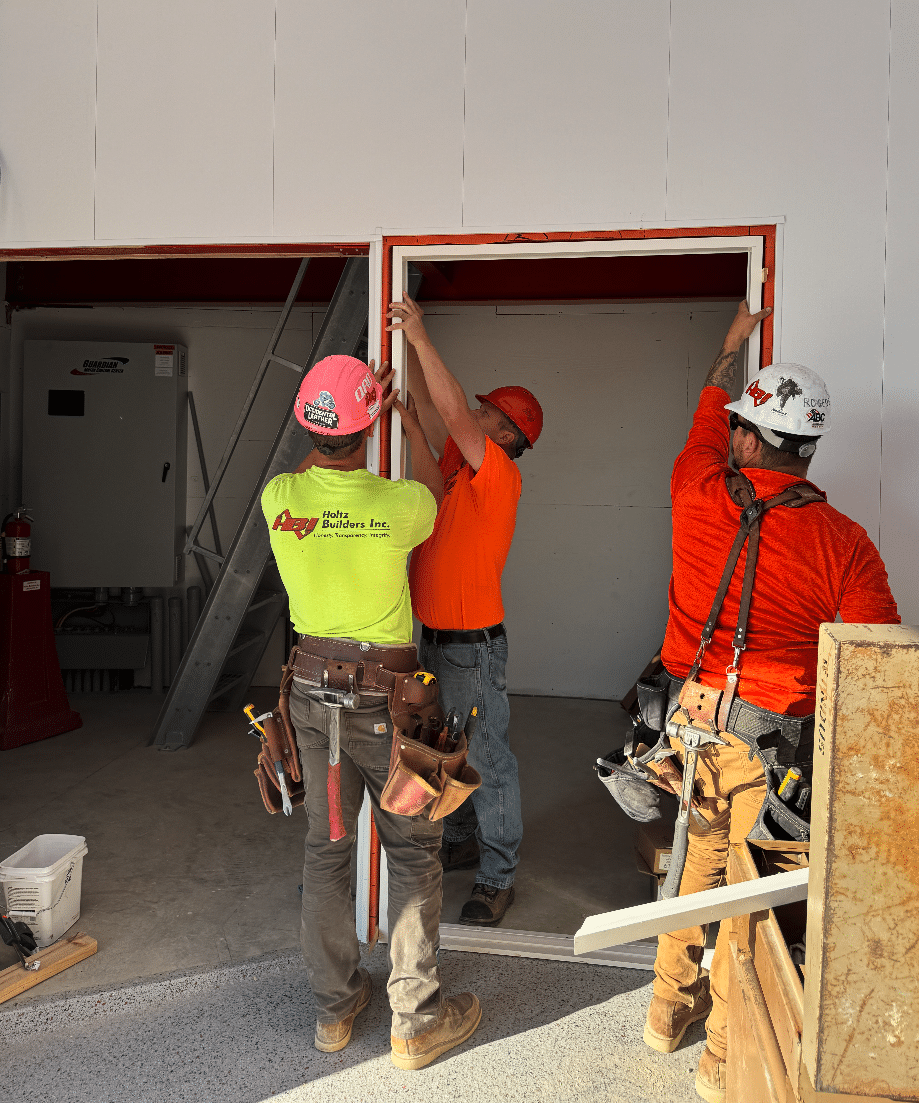 Tommys Car Wash BD | Holtz Builders | General Contractor Carpenters Working